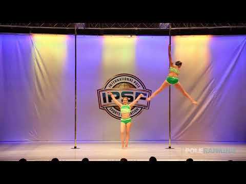 Novice Doubles Maeva Argoud & Joanna Didier of France - IPSF World Pole Sports Championships 2018