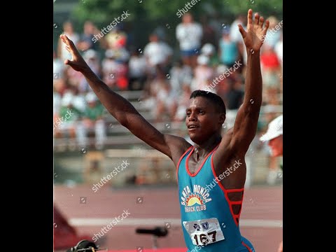 Carl Lewis 100m wygrywa Legendarne Spotkanie w Sestiere Włochy 92.