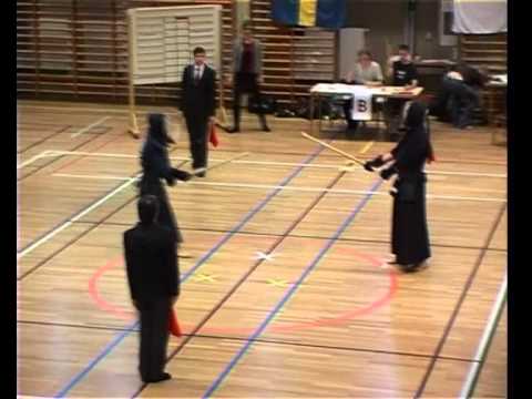 Stockholm Kendo Open 2011 - Junior  Final - Samuelson (aka) - Vladislav (shiro)