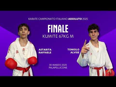🥋 Karate Assoluto 2025 🥊 #kumite -67kg M 👉 Astarita vs Toniolo