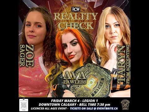Taryn from Accouting vs Zoë Sager vs Ava Lawless (c) - RCW Women's Championship - March 5 2022