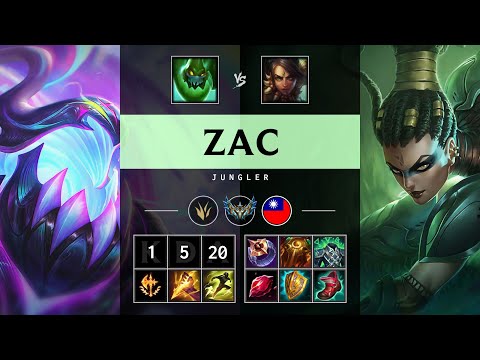 Zac Jungle vs Nidalee - TW Challenger Patch 25.18