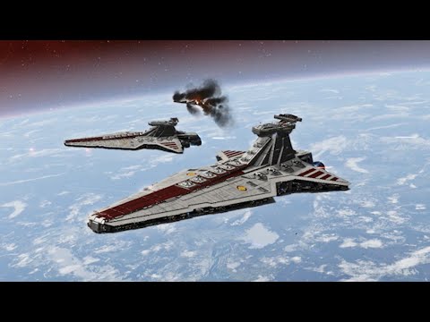 3 Servators vs 3 Sabaoth - Star Wars: Empire At War Remake NPC Battle