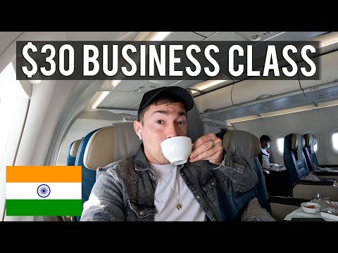 , title : '$30 BUSINESS CLASS flight upgrade to India 🇮🇳'