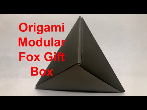 Origami Modular Box - How to fold a paper gift box