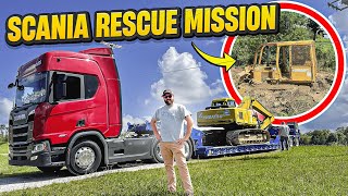 Scania to the Rescue: Bulldozer Recovery!