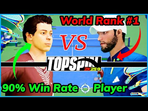 Playing the Best TopSpin 2k25 World Tour Player... (666 Wins, 4 Losses)