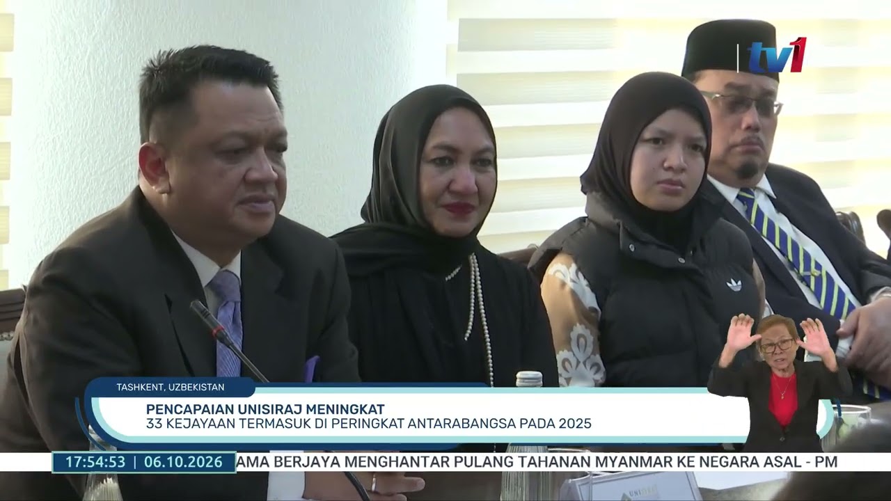 6 OKT 2026 -BW- PENCAPAIAN UNISIRAJ MENINGKAT: 33 KEJAYAAN TERMASUK DI PERINGKAT ANTARABANGSA 2025