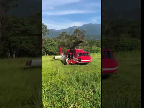 空中勤務支援小黑熊移地運送0808上午0704花蓮起飛