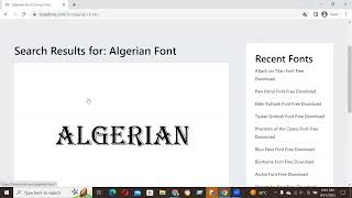 How to Download and install Algerian Font Free Download in Adobe Photoshop