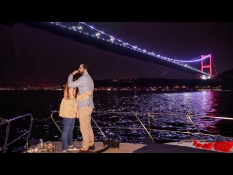 Halil İbrahim Ceyha Hugged Sıla Türkoğlu So Hard in the Bosphorus..@askhikayesi3515