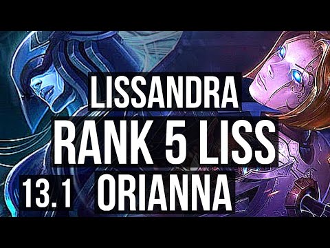 LISSANDRA vs ORIANNA (MID) | Rank 5 Liss, 4/0/3 | TR Master | 13.1