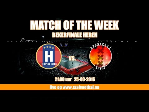 Livestream Bekerfinale zaalvoetbal Hovocubo - 't Knooppunt 25 maart 2016