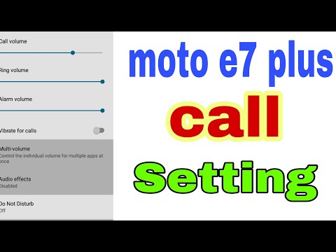 Moto e7 plus call setting / motorola call hidden setting , vibrant on call