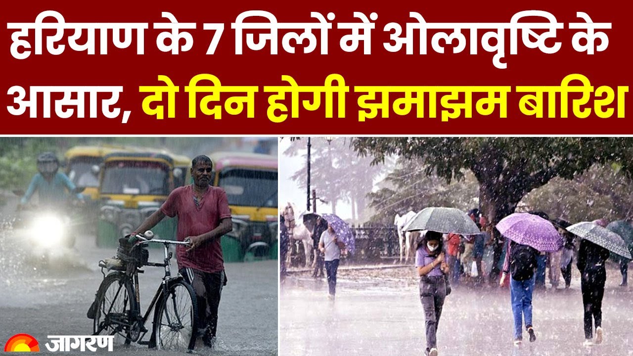 Weather Update: Haryana के 7 जिलों में ओलावृष्टि के आसार, दो दिन होगी बारिश। किसानों की बढ़ी धड़कनें