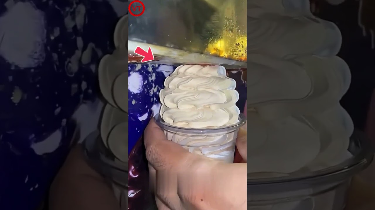 How He Fitted SO MUCH Ice Cream in One Cup! 🤯 (@uxmanabdullah)