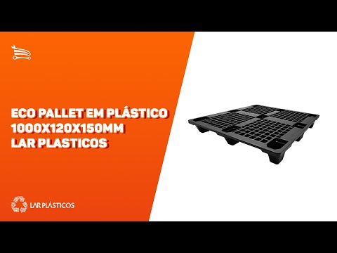Eco Pallet em Plástico 1000x120x150mm  - Video