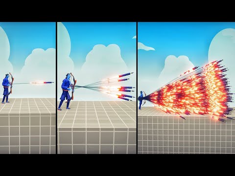 EVOLUTION OF FIREWORK ARCHER GOD  - Totally Accurate Battle Simulator TABS