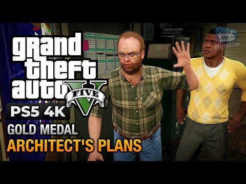 GTA 5 PS5 - Mission #62 - Architect's Plans [Gold Medal Guide - 4K 60fps]