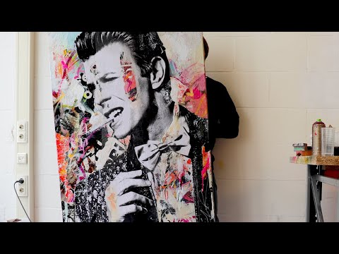 Mixed media artwork 'Don't let me stay'