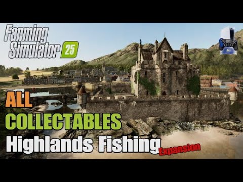 Collectables Highlands Fishing Expansion | FS25 | Console | All 12 Collectables
