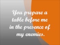 Psalm 23 - Peter Furler 