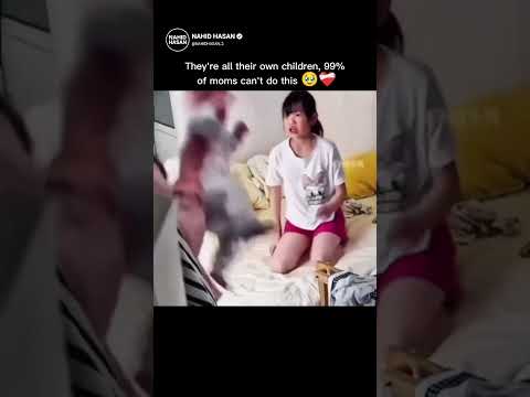 They're all their own children, 99% of moms can't do this 🥹❤️‍🩹