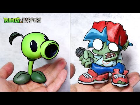 [FNF] Making Plant & Zombie Boyfriend Sculptures Timelapse[VS Plants vs. Rappers]Friday Night Funkin