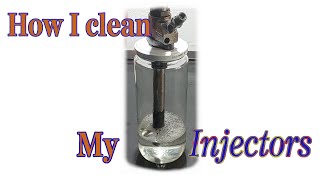 How I clean my Diesel Injectors. I take a Jar, cleaning fluid, a Ultrasonic cleaner and Patience.