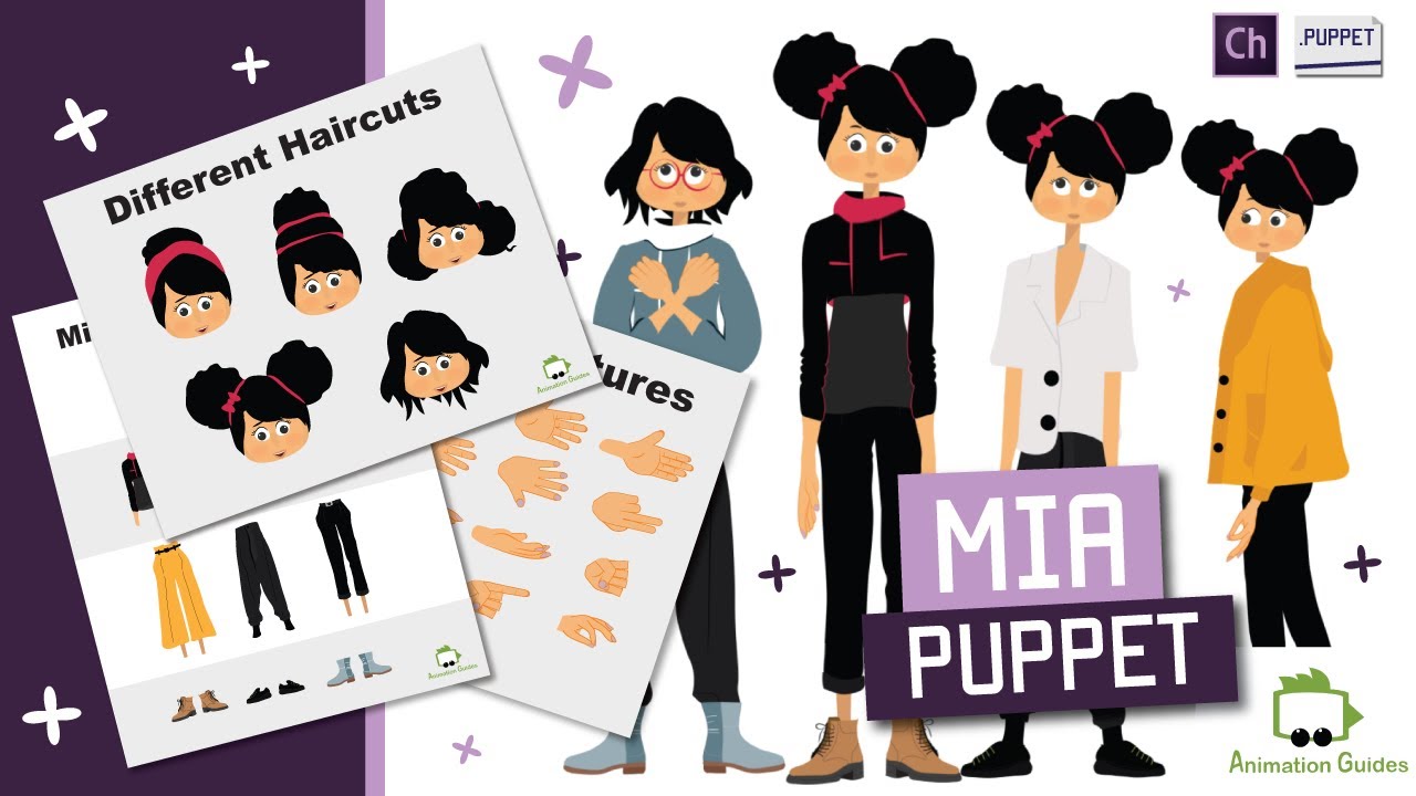 Mia Puppet for Adobe Character Animator