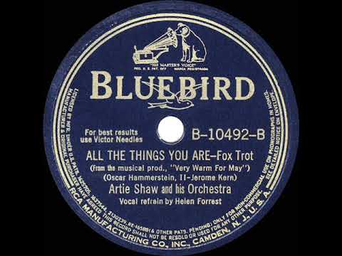 1940 HITS ARCHIVE: All The Things You Are - Artie Shaw (Helen Forrest, vocal)