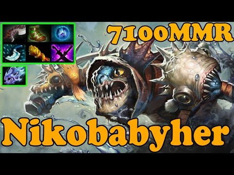 Dota 2 - Nikobabyher 7100 MMR Plays Slark - Ranked Match Gameplay