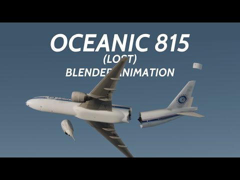 OCEANIC AIRLINES 815 - BLENDER CRASH ANIMATION