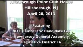 preview picture of video 'Dems Candidate-NJ Assembly LD 16 Ida Ochoteco (D) at Hillsborough, NJ Dems Community Day 4-20-2013'
