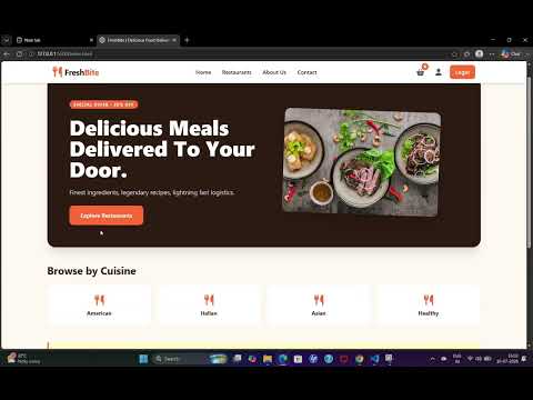 Task Demo - DAS002482 - FreshBite - Online Food Ordering