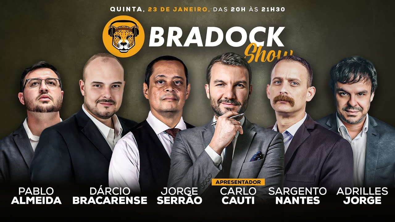Bradock Show 23/01/25 - Carlo Cauti, Jorge Serrão, Dárcio, Adrilles, Pablo e Sargento Nantes