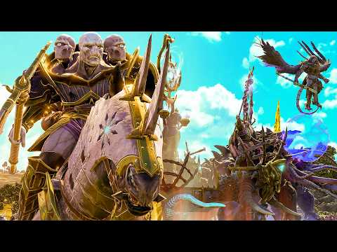 TZEENTCH vs WOOD ELVES - TotalWar Warhammer 3 cinematic battle