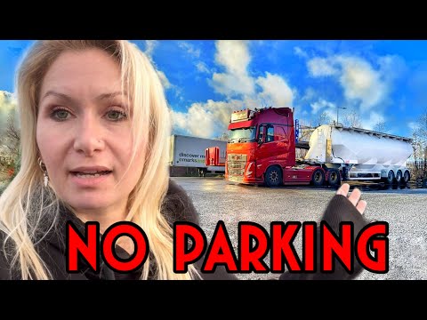 THE SHOCKING STATE OF TRUCK PARKING IN THE UK | FORCED TO RUN OVER MY TIME 