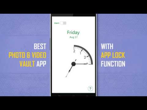 Vault clock : Photo Video Lock