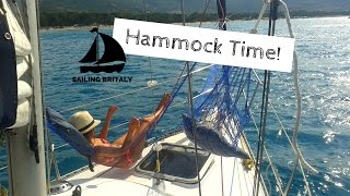 How to fit a hammock (or two) on a small sailboat | ⛵ Sailing Britaly ⛵