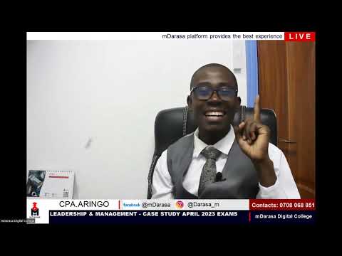 LEADERSHIP & MANAGEMENT - CASE STUDY QUESTION APRIL 2023 EXAMS.