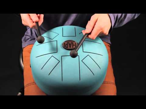 Hapi E-Major Steel Tongue Drum - Aqua Teal [See Video] image 7