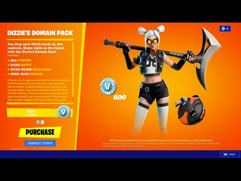 FORTNITE SEASON 7 STARTER PACK -  PREVIEW! (DIZZIE'S DOMAIN PACK)
