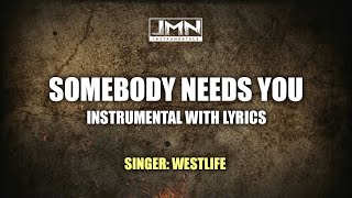 Somebody Needs You - Instrumental by Westlife | JMN Instrumental