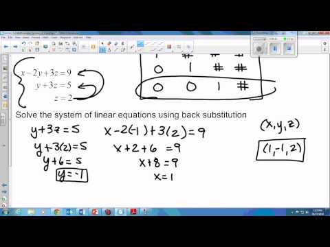 3 4 Multivariable Systems Gaussian Elimination