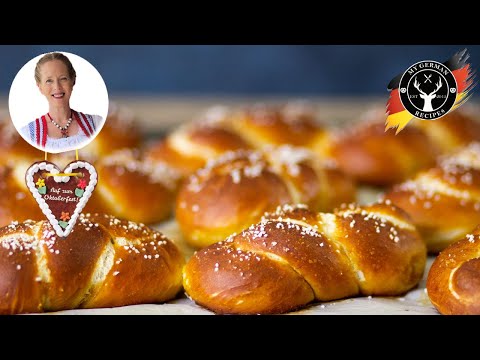 OKTOBERFEST: How to make Soft Pretzel Braids / Rolls & How to use the LYE Method ✪ MyGerman.Recipes