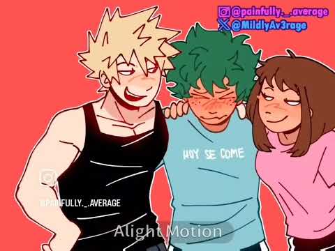 Beso de 3!!🗣️🔥#apoyoplissssssssssssss #bakudeku #izuocha #mha