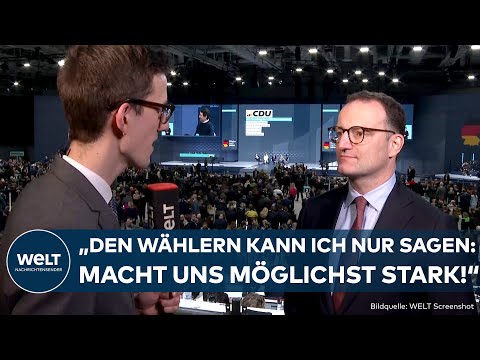 CDU-PARTEITAG: "Macht uns möglichst stark!" Jens Spahn richtet deutliche Botschaft an Wähler