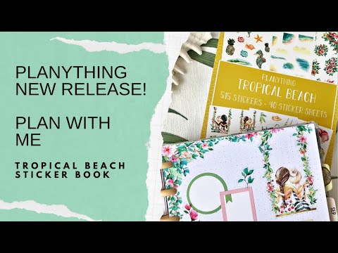 NEW PLANYTHING SUMMER RELEASE PLAN WITH ME | Tropical Beach