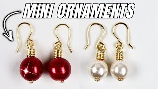 Easy DIY Beaded Ornament Earrings